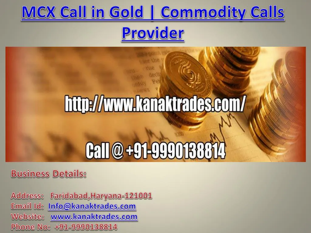 mcx call in gold commodity calls provider
