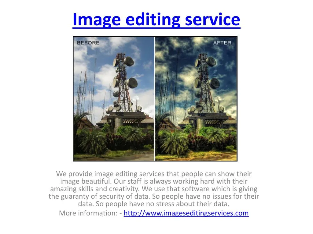 image editing service
