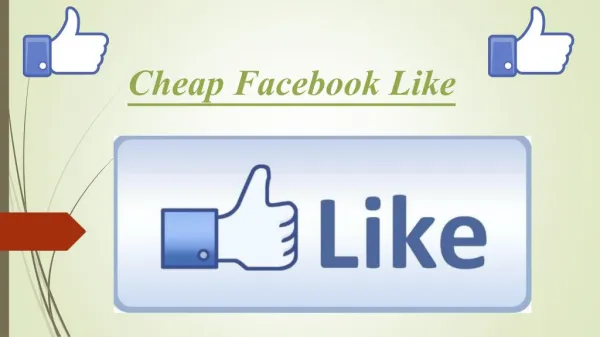 Cheap Facebook Like - Getcheapviews.com