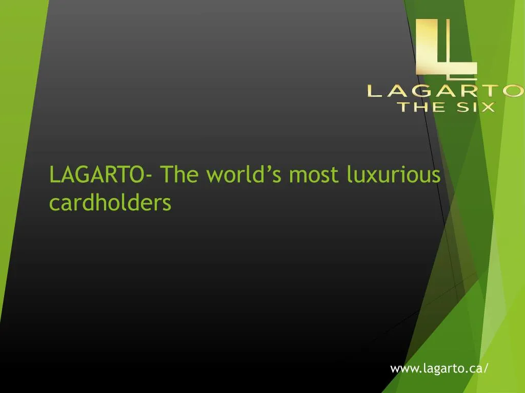lagarto the world s most luxurious cardholders