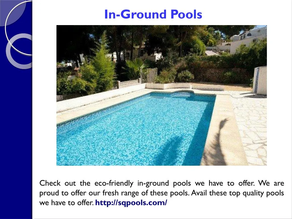 in ground pools