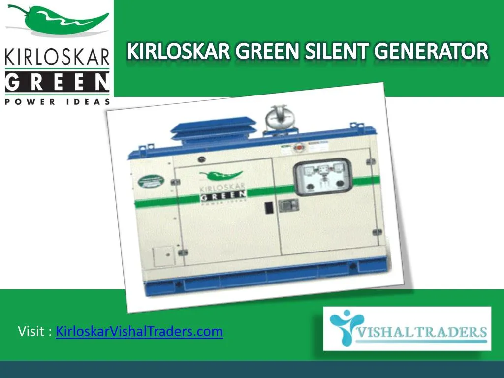 kirloskar green silent generator