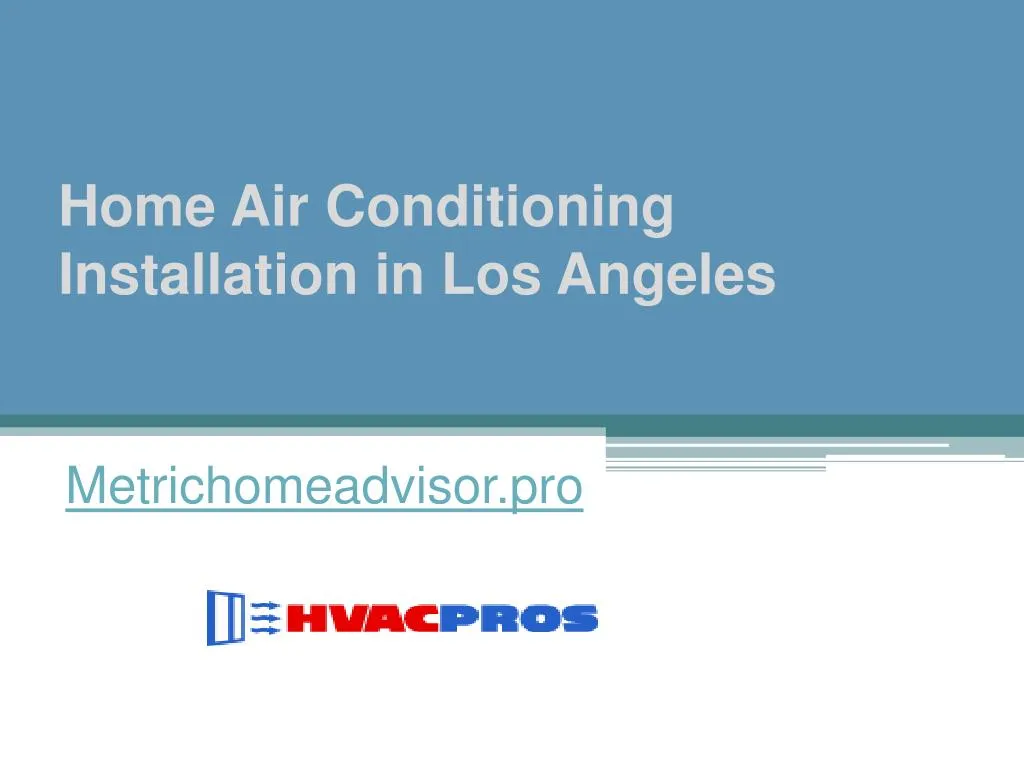 home air conditioning installation in los angeles