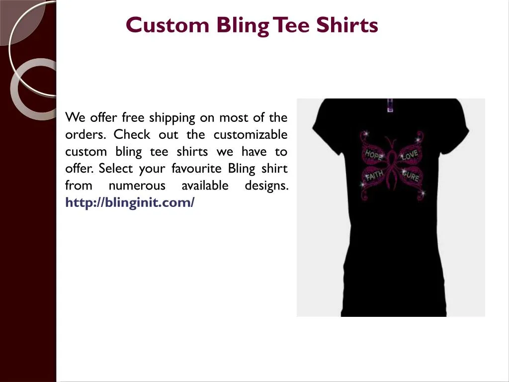 custom bling tee shirts