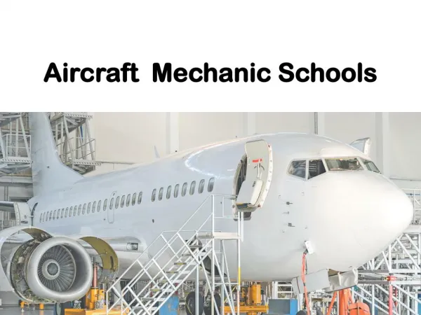 Aircraft Mechanic Schools