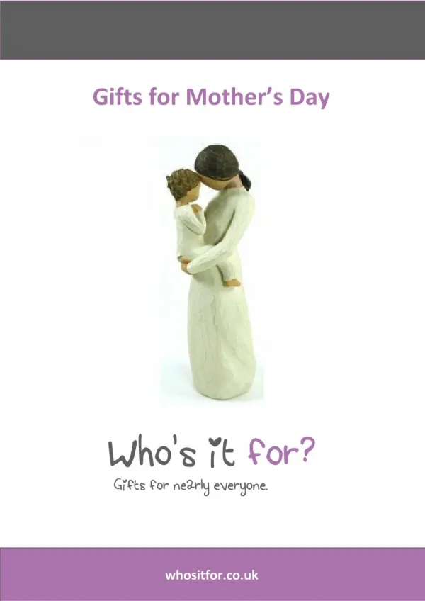 Gifts for Mothers Day