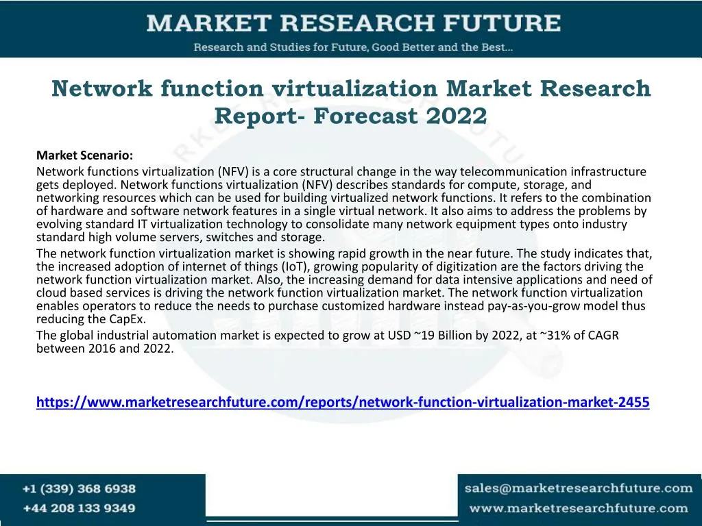 network function virtualization market research report forecast 2022