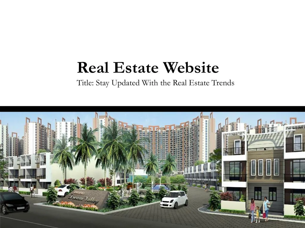 real estate website title stay updated with