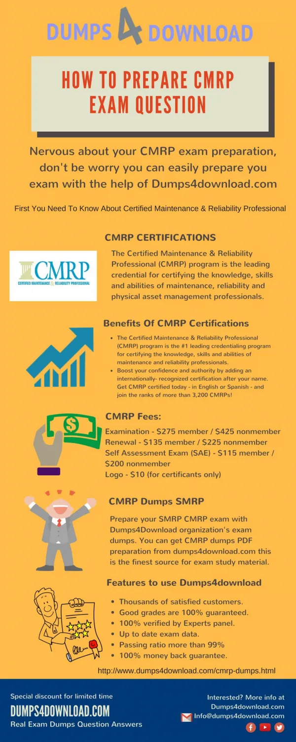 Study Material For SMRP CMRP Exam - Real Exams Question Answers