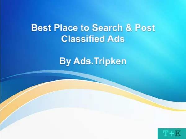 Best Place to Search & Post Classified Ads