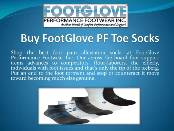 Buy FootGlove PF Toe Socks