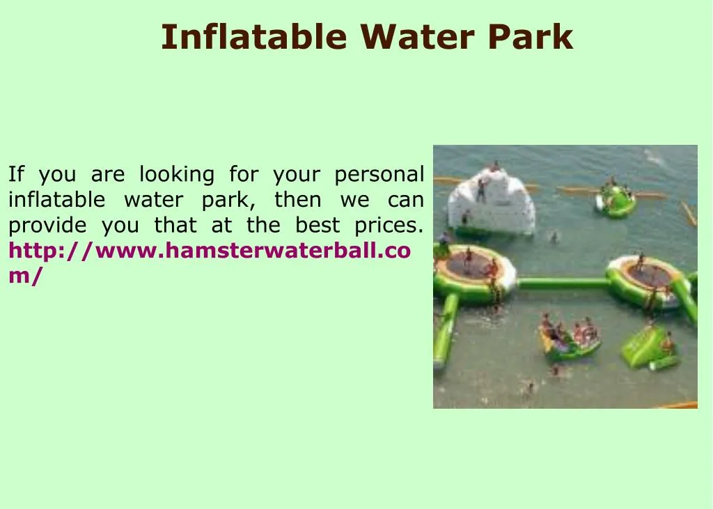 inflatable water park