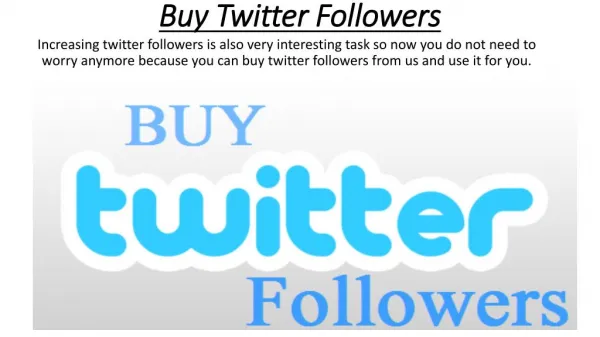 Buy Twitter Followers - buyourpromo.com
