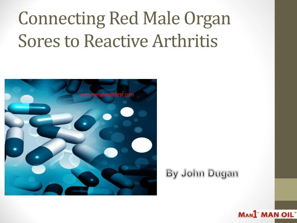 connecting red male organ sores to reactive arthritis