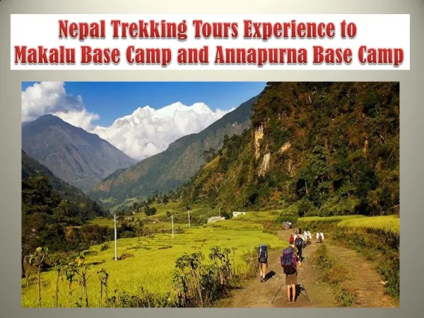 Nepal Trekking Tours Experience to Makalu Base Camp and Annapurna Base Camp