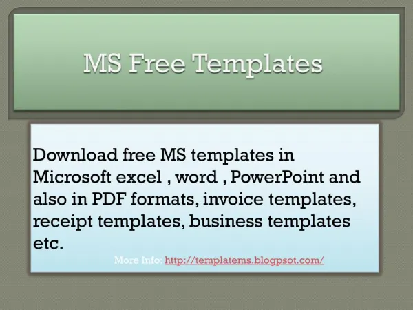 Download Free Templates