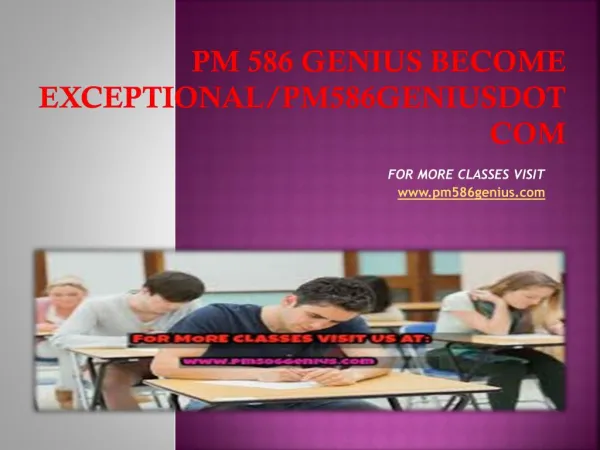 pm 586 genius Become Exceptional/pm586geniusdotcom