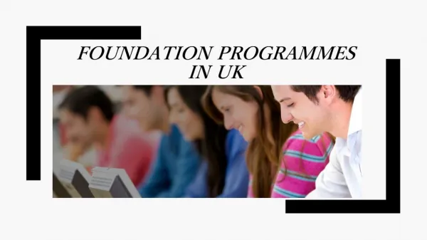 Foundation Programmes in UK - Isnadmissions.co.uk