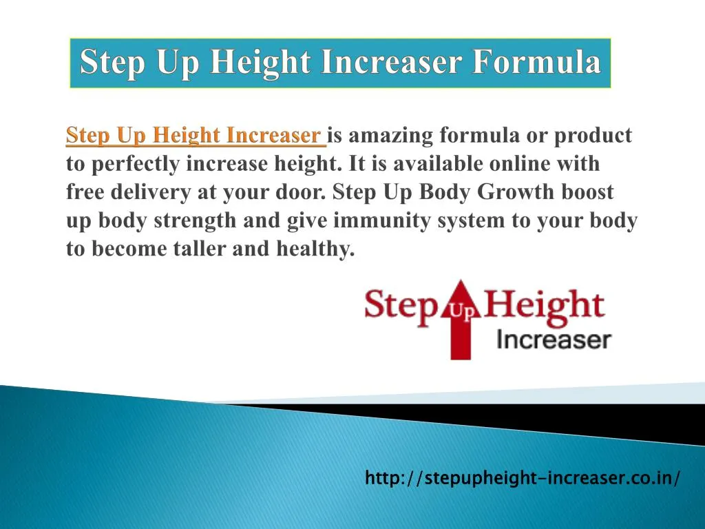 step up height increaser formula