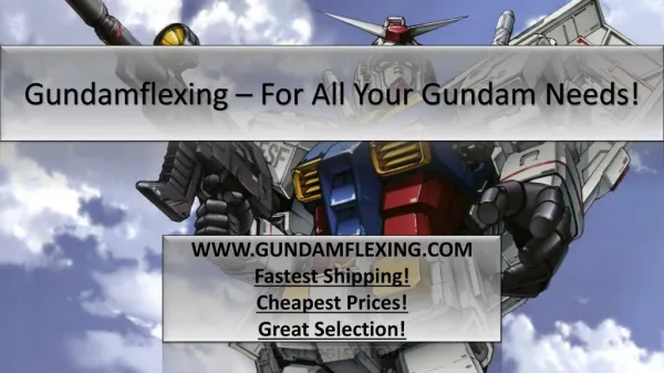 Why Shop Online for Gundam Merchandise