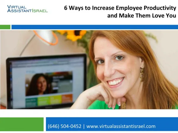 6 Ways to Increase Employee Productivity and Make Them Love You