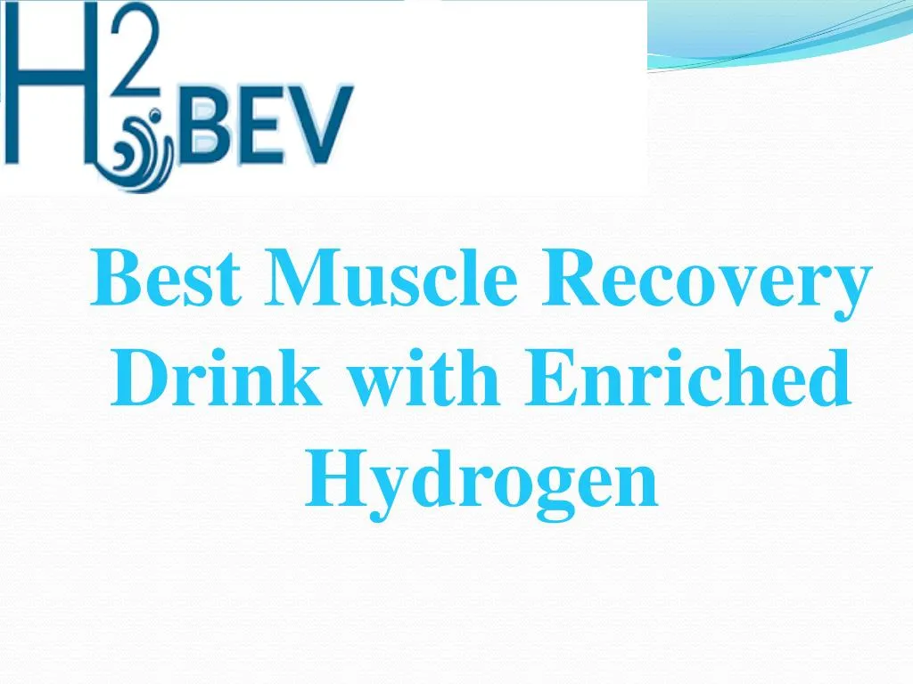 best muscle recovery drink with enriched hydrogen