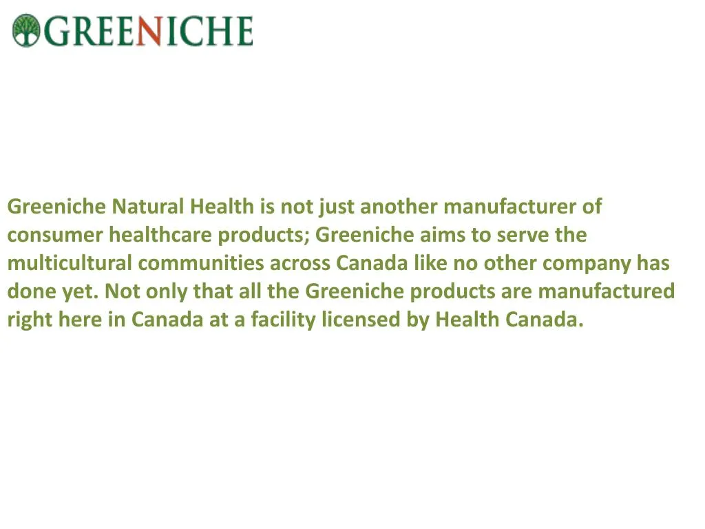 greeniche natural health is not just another