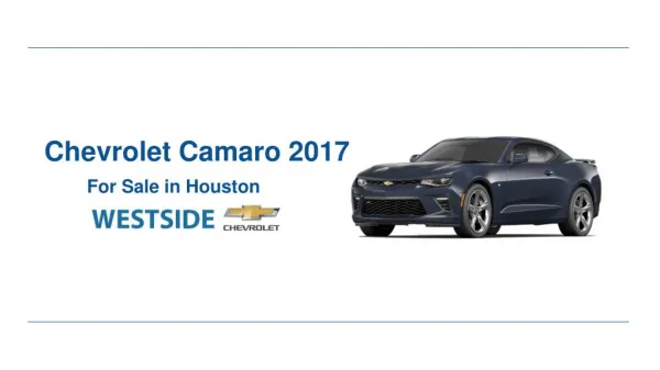 2017 Chevrolet Camaro for Sale in Houston