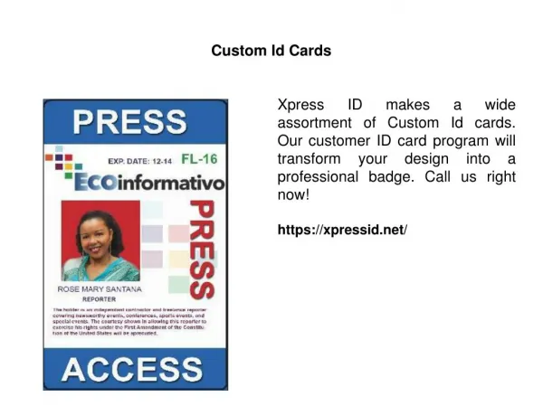Custom Id Cards