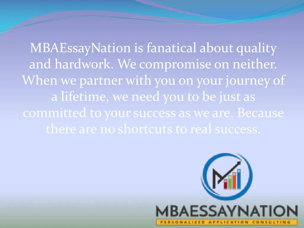 mbaessaynation is fanatical about quality
