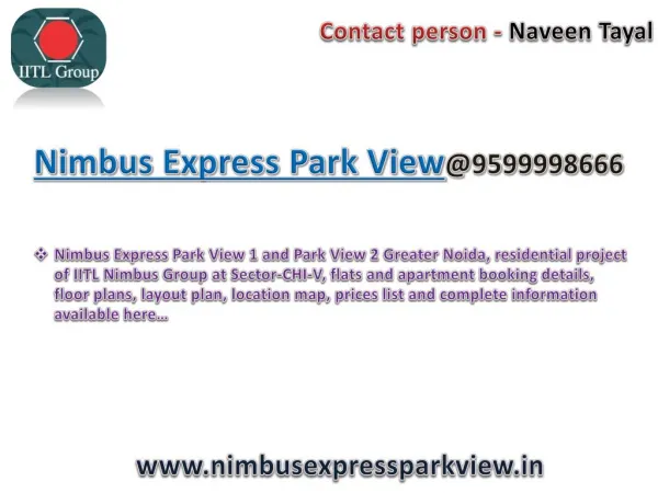 Nimbus Express Park View Call @9599998666