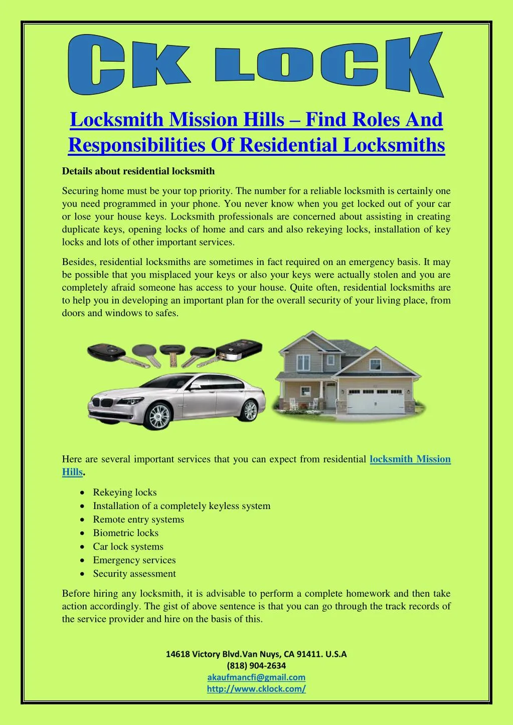 locksmith mission hills find roles