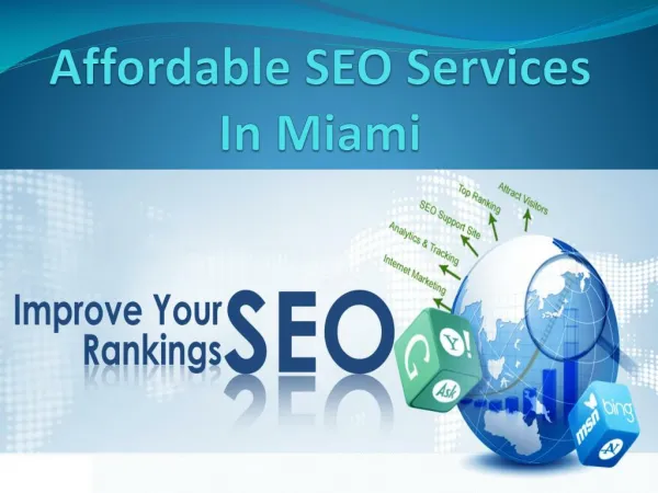 Affordable SEO Services In Miami