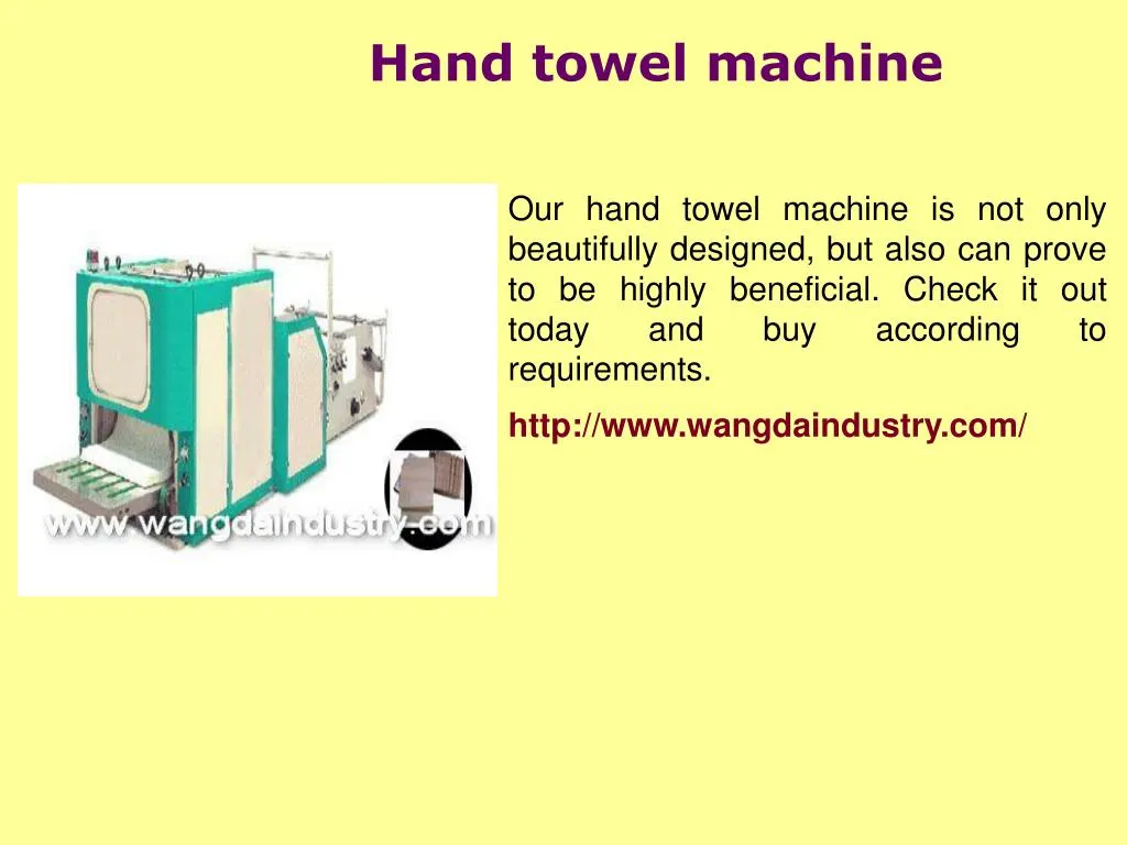 hand towel machine