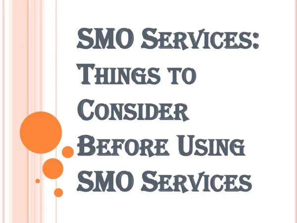 Branding Your Business Through SMO Services