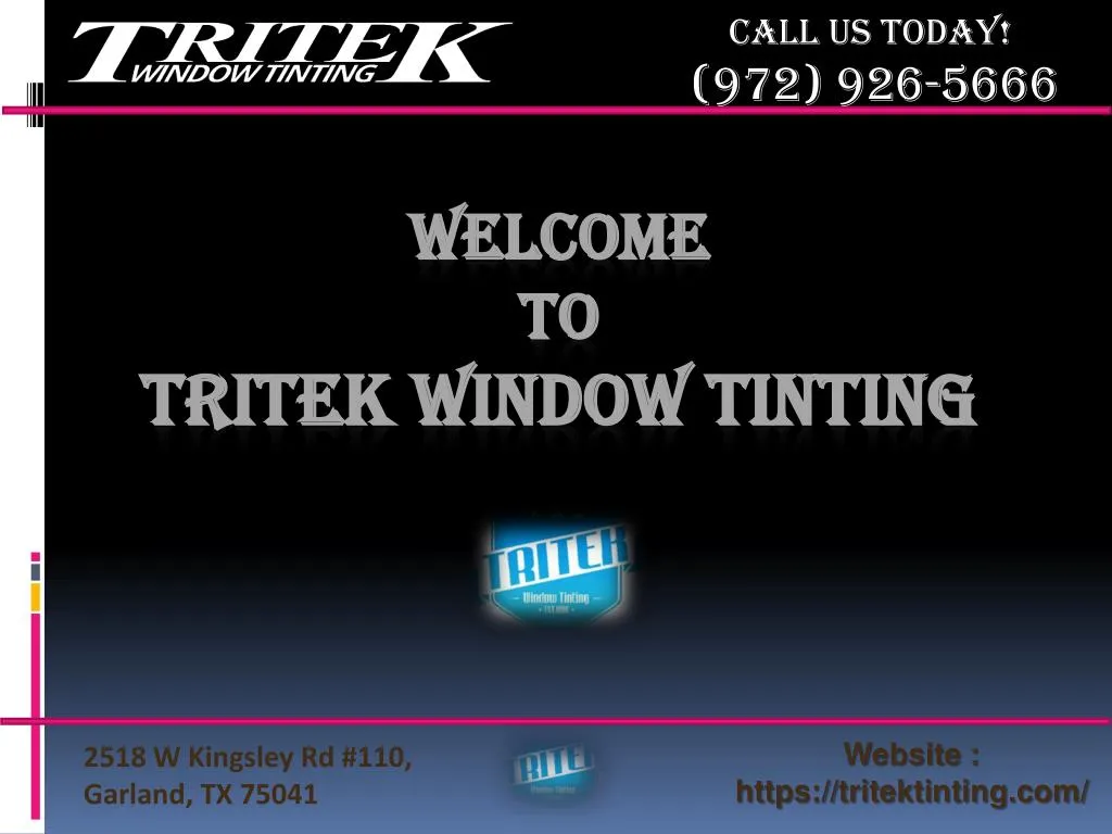 welcome to tritek window tinting