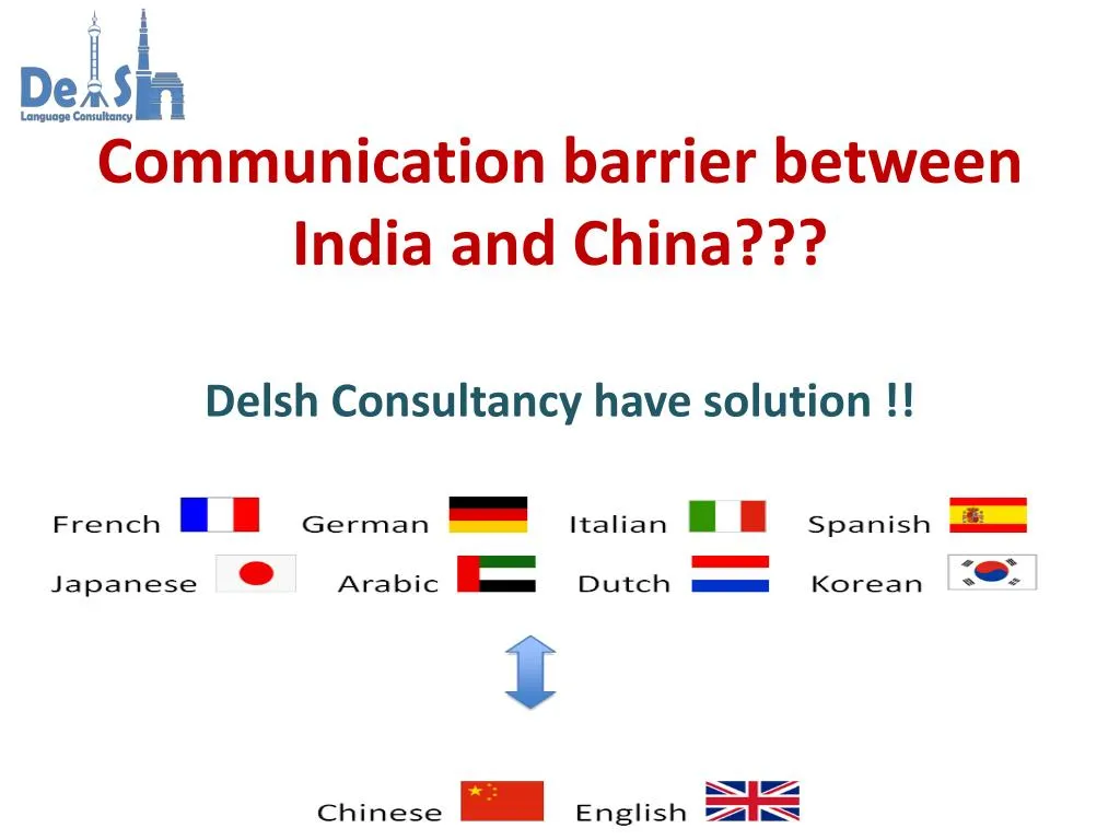 communication barrier between india and china