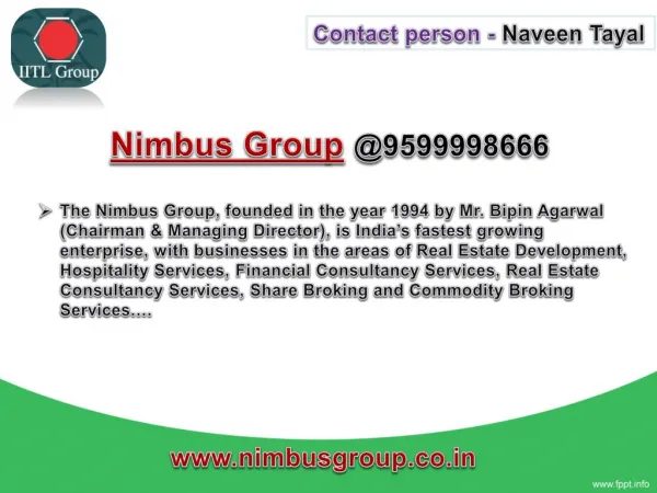 Nimbus Group Projects Noida Call @9599998666