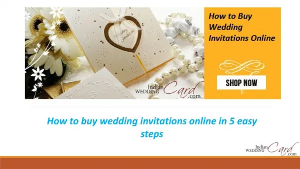 How to buy wedding invitations online in 5 easy steps