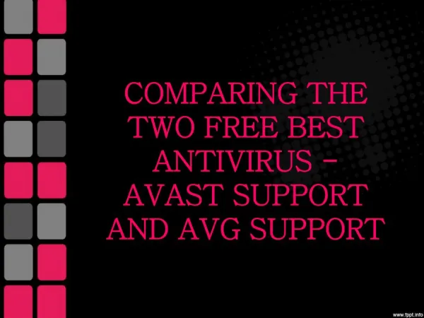 Comparing the Two Free Best Antivirus - Avast Support and AVG Support