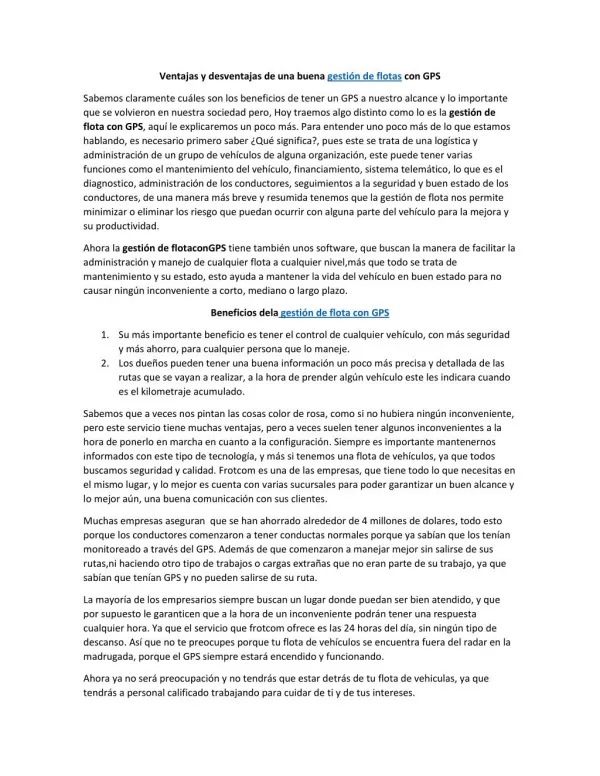 ventajas y desventajas de una buena gesti