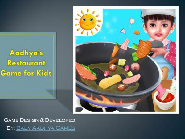Aadhya’s Restaurant Game for Kids