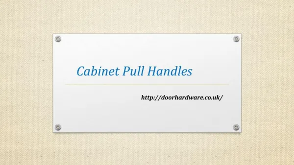 Buy online Cabinet Pull Handles - Doorhardware