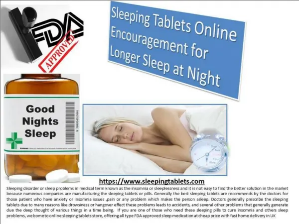 Sleeping Pills Available at FDA Approved Pharmacy Store in UK