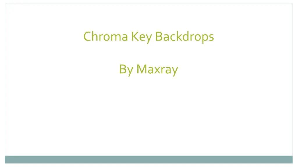 chroma key backdrops by maxray