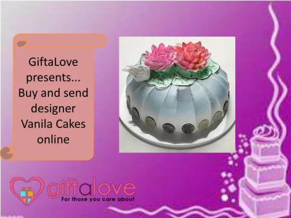 Trendy Designer Vanilla Cake Online