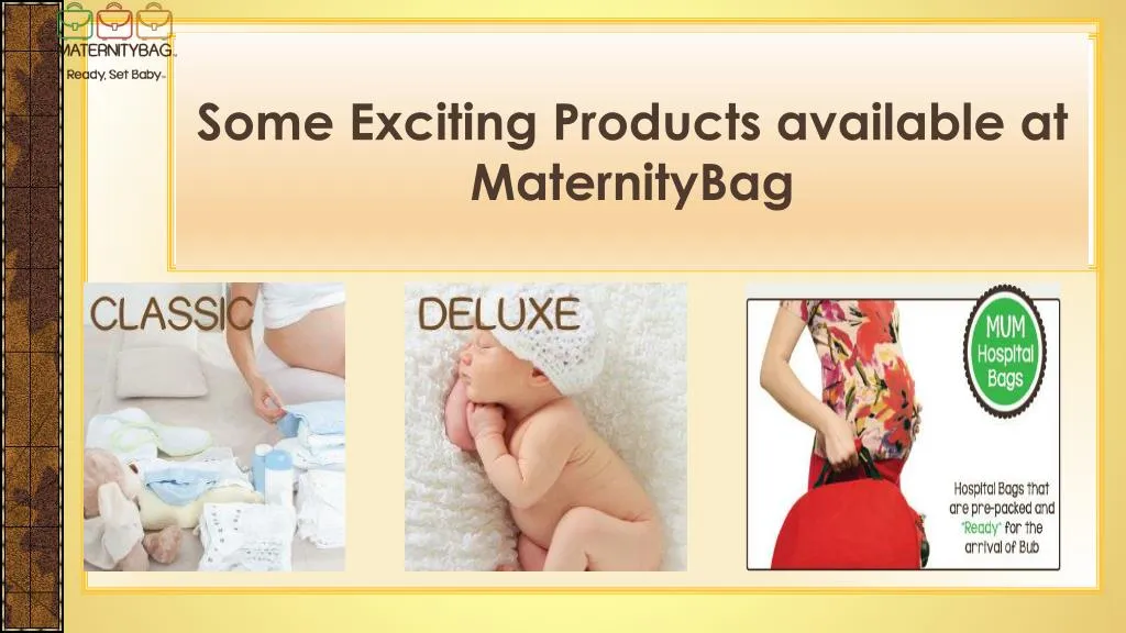 some exciting products available at maternitybag