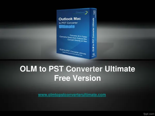 Download Free OLM to PST Converter Tool