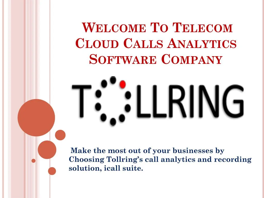 welcome to telecom cloud c alls analytics software company