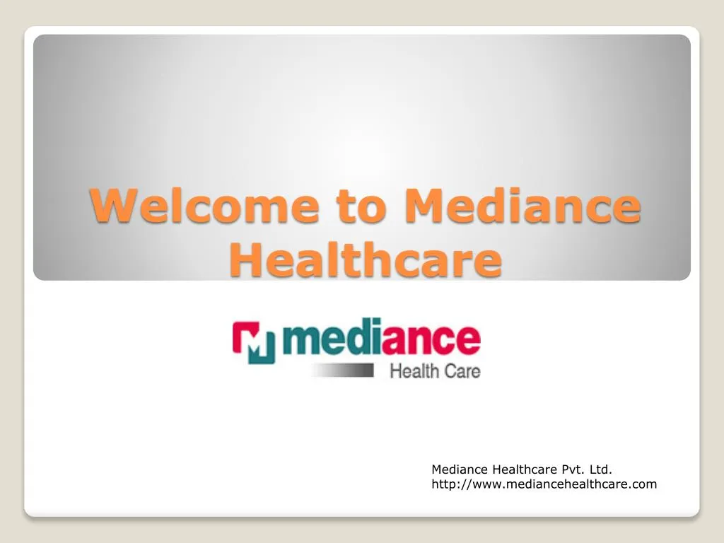 welcome to mediance healthcare